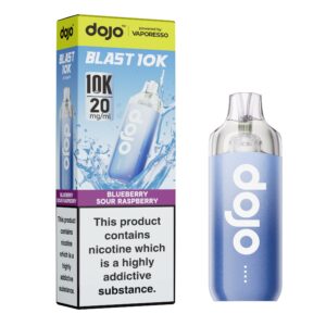 Dojo Blast 10K - Blueberry Sour Raspberry Dojo Blast 10K pre-filled pod kit in Blueberry Sour Raspberry flavour