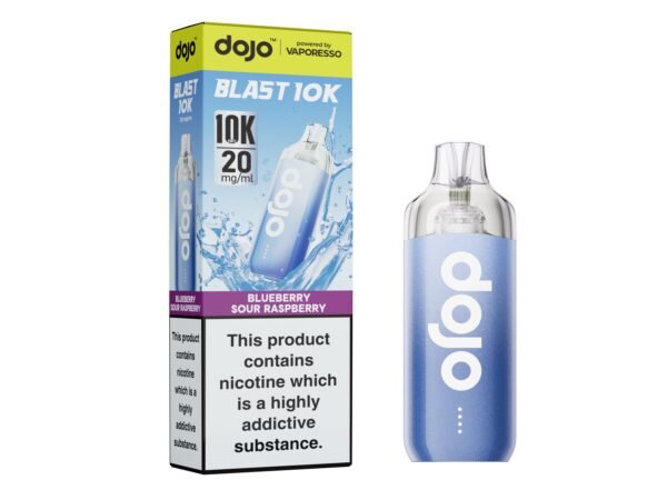 Dojo Blast 10K pre-filled pod kit in Blueberry Sour Raspberry flavour