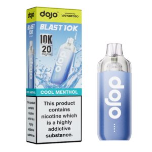 Dojo Blast 10K - Cool Menthol Dojo Blast 10K pre-filled pod kit in Cool Menthol flavour