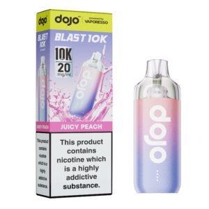Dojo Blast 10K - Juicy Peach Dojo Blast 10K pre-filled pod kit in Juicy Peach flavour
