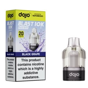 Dojo Blast 10K Pods - Black Grape Dojo Blast 10K replacement pod in Black Grape flavour