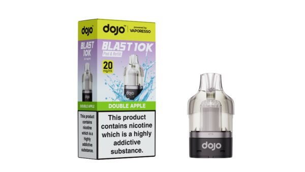 Dojo Blast 10K replacement pod in Double Apple flavour
