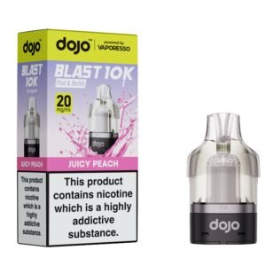 Dojo Blast 10K Pods - Juicy Peach Dojo Blast 10K replacement pod in Juicy Peach flavour