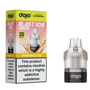 Dojo Blast 10K Pods - Pineapple Ice Dojo Blast 10K replacement pod in Pineapple Ice flavour