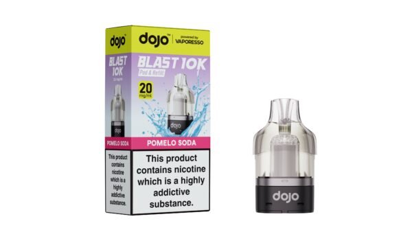 Dojo Blast 10K Pods - Pomelo Soda Dojo Blast 10K replacement pod in Pomelo Soda flavour