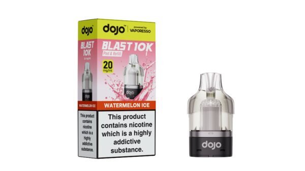 Dojo Blast 10K replacement pod in Watermelon Ice flavour