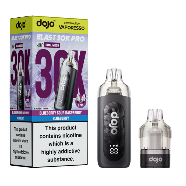 DOJO BLAST 30K KITS - BLUEBERRY-SOUR-RASPBERRY+BLUEBERRY Dojo Blast 30K - Blueberry Sour Raspberry + Blueberry