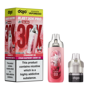 DOJO BLAST 30K KITS - STRAWBERRY-ICE+STRAW-RASPBERRY-CHERRY-ICE Dojo Blast 30K - Strawberry Ice + Strawberry Raspberry Cherry Ice