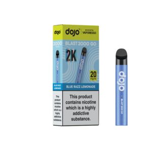 Dojo Blast 2K GO - Blue Razz Lemonade Dojo Blast 2K GO pre-filled pod kit in Blue Razz Lemonade flavour