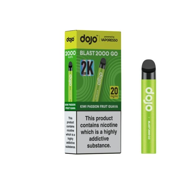 Dojo Blast 2K GO - Kiwi Passion Fruit Guava Dojo Blast 2K GO pre-filled pod kit in Kiwi Passion Fruit Guava flavour