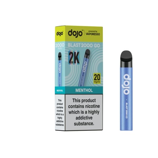 Dojo Blast 2K GO - Menthol Dojo Blast 2K GO pre-filled pod kit in Menthol flavour