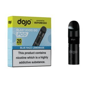Dojo Blast 2K GO Pods - Blue Razz Lemonade Dojo Blast 2K GO replacement pod in Blue Razz Lemonade flavour
