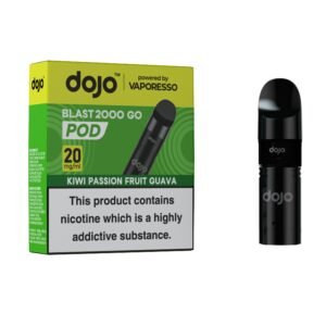 Dojo Blast 2K GO Pods - Kiwi Passion Fruit Guava Dojo Blast 2K GO replacement pod in Kiwi Passion Fruit Guava flavour