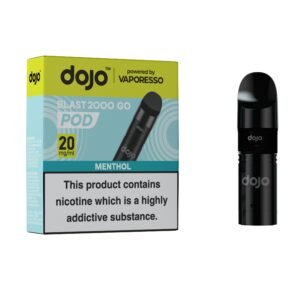 Dojo Blast 2K GO Pods - Menthol Dojo Blast 2K GO replacement pod in Menthol flavour