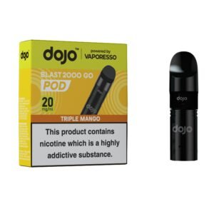Dojo Blast 2K GO Pods - Triple Mango Dojo Blast 2K GO replacement pod in Triple Mango flavour