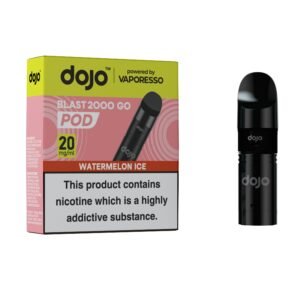 Dojo Blast 2K GO Pods - Watermelon Ice Dojo Blast 2K GO replacement pod in Watermelon Ice flavour