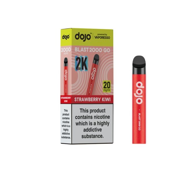 Dojo Blast 2K GO pre-filled pod kit in Strawberry Kiwi flavour