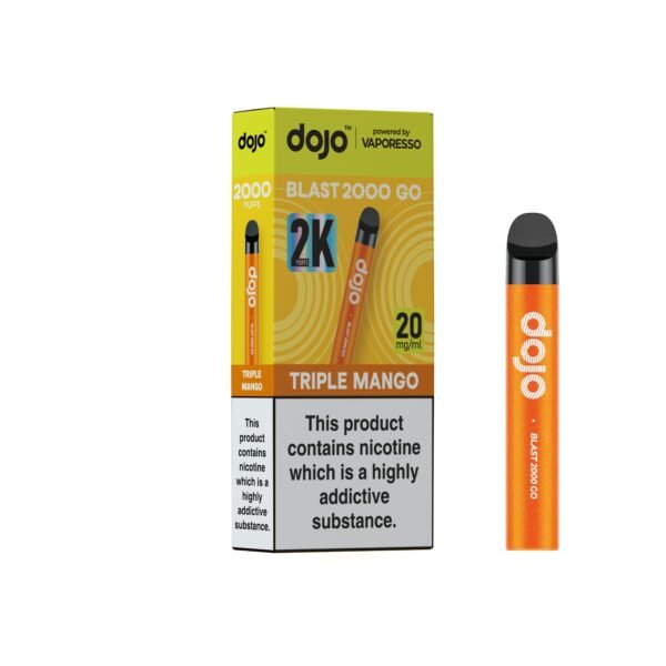 Dojo Blast 2K GO pre-filled pod kit in Triple Mango flavour