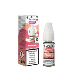 ElfLiq Apple Peach nic salt e-liquid 10mg bottle