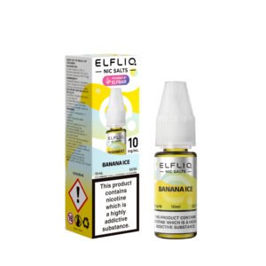 ElfLiq Banana Ice nic salt e-liquid 10mg bottle