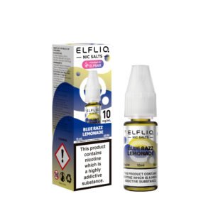 ElfLiq Blue Razz Lemonade nic salt e-liquid 10mg bottle