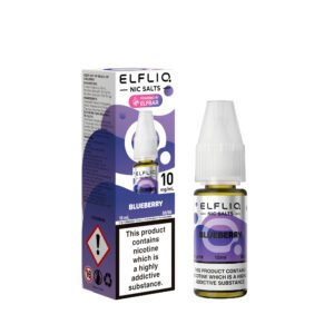 ElfLiq Blueberry nic salt e-liquid 10mg bottle
