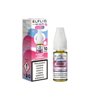 ElfLiq Blueberry Cherry Cranberry nic salt e-liquid 10mg bottle