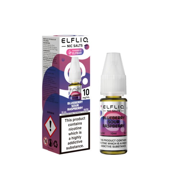 ElfLiq Blueberry Sour Raspberry - 10mg ElfLiq Blueberry Sour Raspberry nic salt e-liquid 10mg bottle