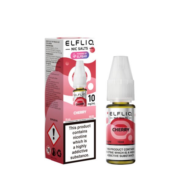 ElfLiq Cherry - 10mg ElfLiq Cherry nic salt e-liquid 10mg bottle