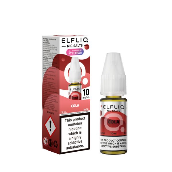 ElfLiq Cola - 10mg ElfLiq Cola nic salt e-liquid 10mg bottle