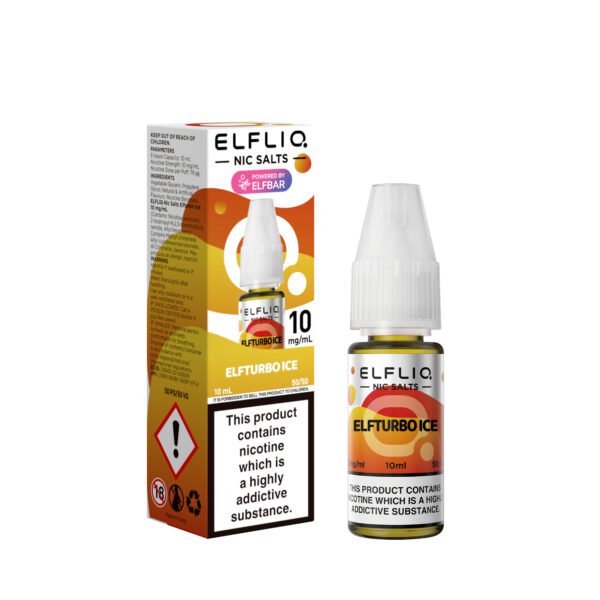 ElfLiq Elf Turbo Ice nic salt e-liquid 10mg bottle