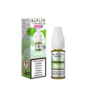 ElfLiq Grape Berry nic salt e-liquid 10mg bottle