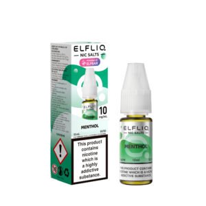 ElfLiq Menthol nic salt e-liquid 10mg bottle