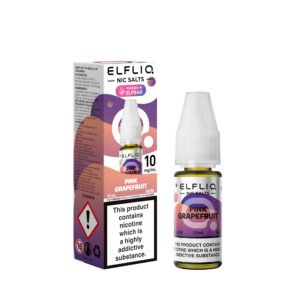 ElfLiq Pink Grapefruit nic salt e-liquid 10mg bottle