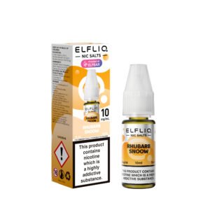 ElfLiq Rhubarb Snoow - 10mg ElfLiq Rhubarb Snoow nic salt e-liquid 10mg bottle