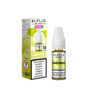 ElfLiq Sour Lemon - 10mg ElfLiq Sour Lemon nic salt e-liquid 10mg bottle