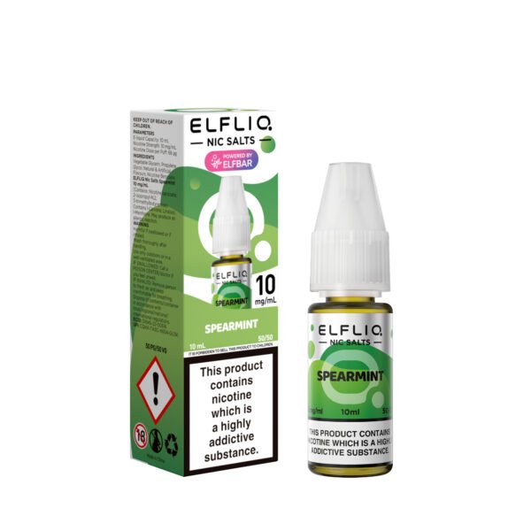 ElfLiq Spearmint - 10mg ElfLiq Spearmint nic salt e-liquid 10mg bottle