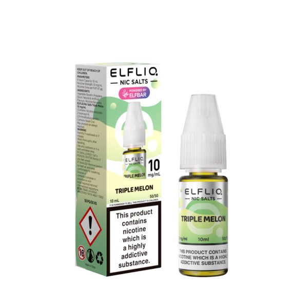 ElfLiq Triple Melon - 10mg ElfLiq Triple Melon nic salt e-liquid 10mg bottle
