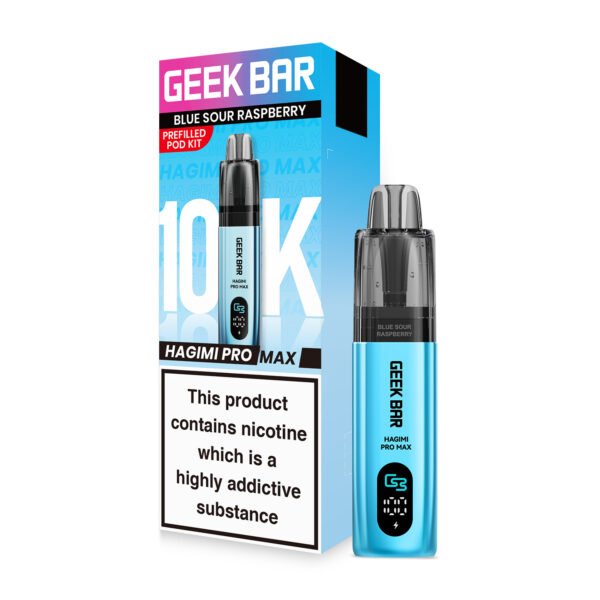 GeekBar Hagimi Pro Max 10 pre-filled pod kit in Blue Sour Raspberry flavour