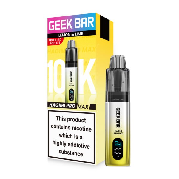 GeekBar Hagimi Pro Max 10 pre-filled pod kit in Lemon & Lime flavour