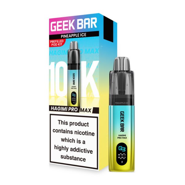 GeekBar Hagimi Pro Max 10 pre-filled pod kit in Pineapple Ice flavour