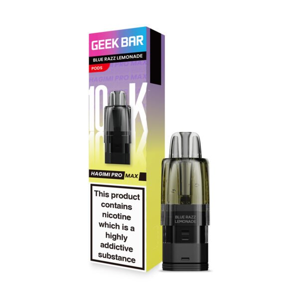 GeekBar Hagimi Pro Max 10 replacement pod in Blue Razz Lemonade flavour