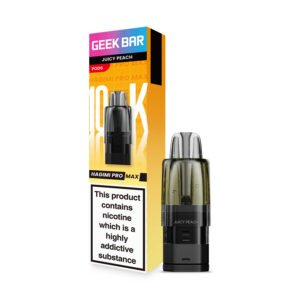 GeekBar Hagimi Pro Max 10 Pods - Juicy Peach GeekBar Hagimi Pro Max 10 replacement pod in Juicy Peach flavour