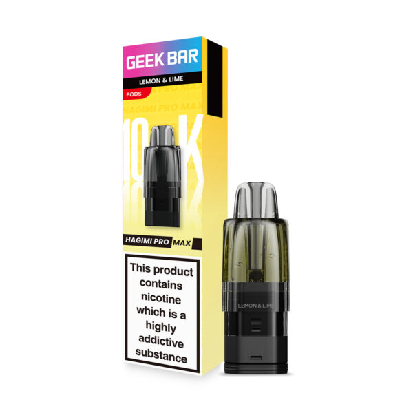 GeekBar Hagimi Pro Max 10 replacement pod in Lemon & Lime flavour