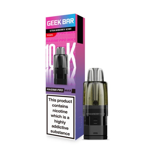 GeekBar Hagimi Pro Max 10 replacement pod in Strawberry Kiwi flavour
