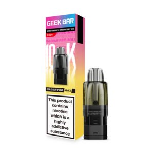 GeekBar Hagimi Pro Max 10 Pods - Strawberry Raspberry Ice GeekBar Hagimi Pro Max 10 replacement pod in Strawberry Raspberry Ice flavour