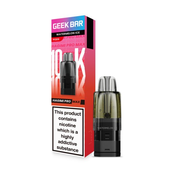 GeekBar Hagimi Pro Max 10 replacement pod in Watermelon Ice flavour