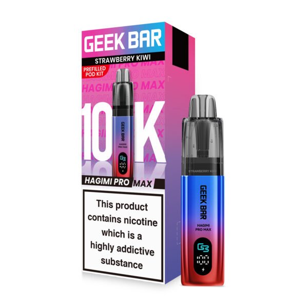 GeekBar Hagimi Pro Max 10 pre-filled pod kit in Strawberry Kiwi flavour