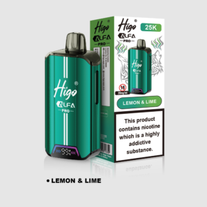 Higo Alpha Pro 25k Pod Kit - Lemon & Lime Higo Alpha Pro 25k prefilled pod kit in Lemon & Lime flavour