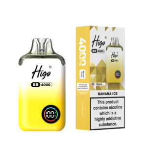 Higo BB 4000 Pod Kit - Banana Ice Higo BB 4000 prefilled pod kit in Banana Ice flavour